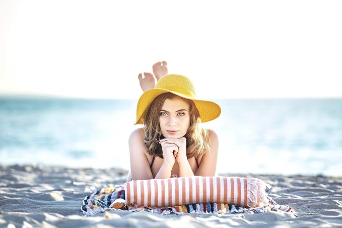 Beach Towel 100% Cotton Turkish Beach Towel Adult 38x70 Inch Pre-washed - Image 5