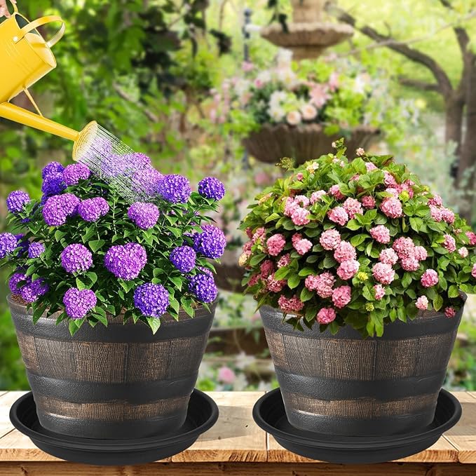 2 Pack of 19 inch Plant Saucer, 2.4" Depth Large Plant Saucer, Heavy Sturdy - Image 4