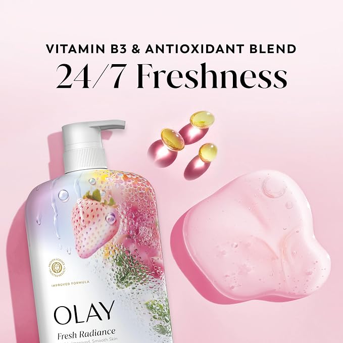 Olay Body Wash for Women, Fresh Radiance, 24/7 Skin-Loving Freshness, Visibly - Image 3