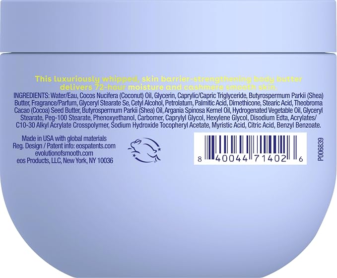 eos Cashmere Whipped Oil Body Butter, Vanilla Cashmere, 72 Hour Weightless - Image 9