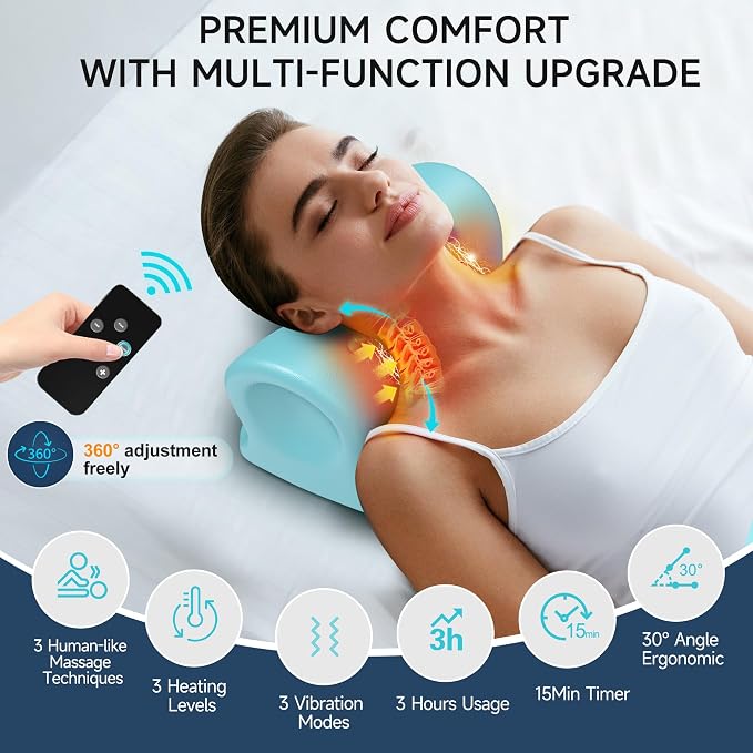 snawowo Neck Massager with Heat, 3 in 1 Portable Massager with Cervical - Image 6