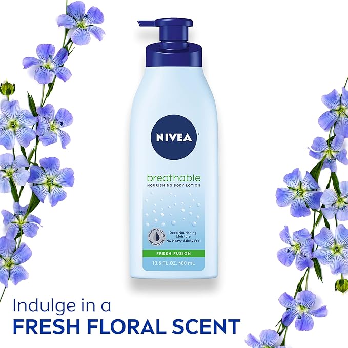 NIVEA Breathable Nourishing Body Lotion Fresh Fusion, Body Lotion - Image 4