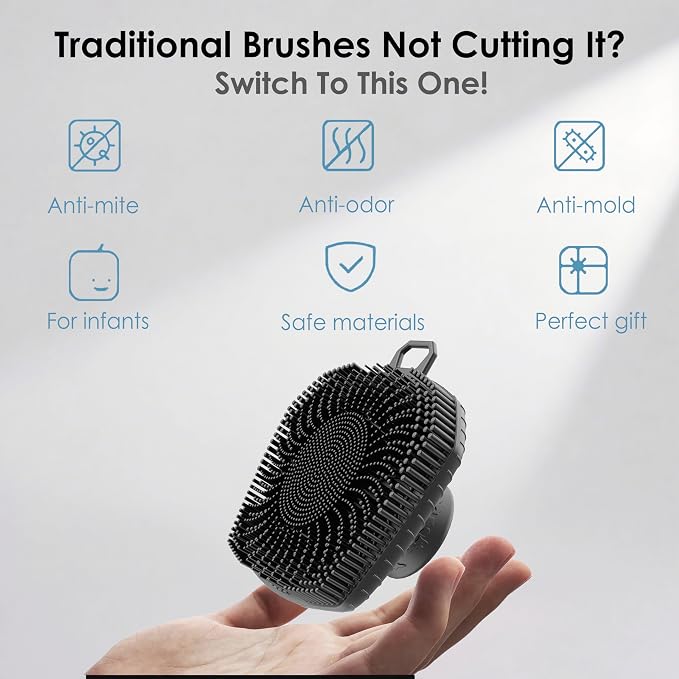 RamPula Face Scrubber, Pore Brush | Lymphatic Drainage Brush, Silicone Facial - Image 6