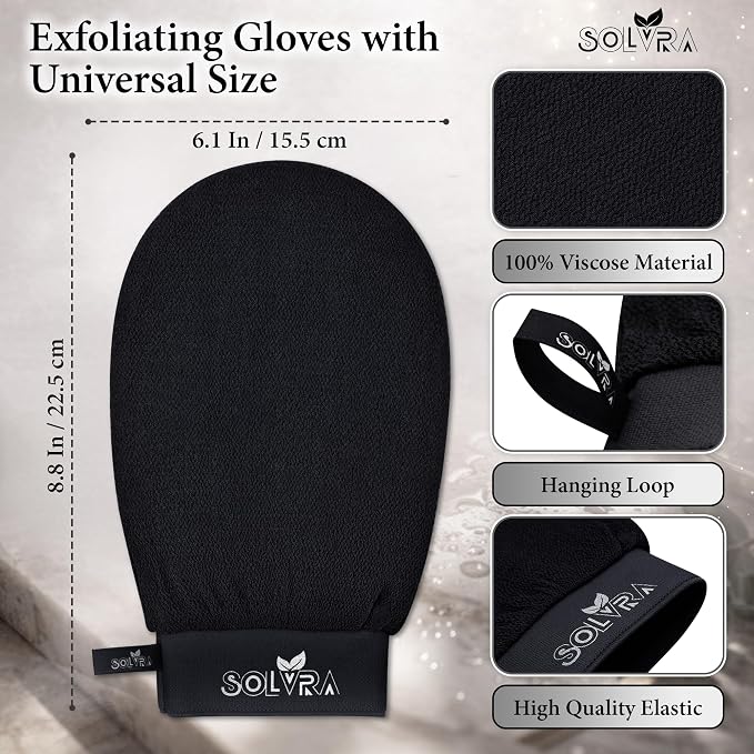 Exfoliating Gloves – 100% Vegan Viscose Kessa Mitt - Image 2