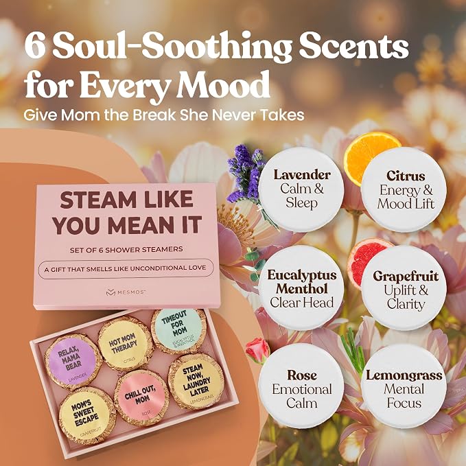 MESMOS 6 Assorted Shower Steamers Aromatherapy, Gifts - Image 2