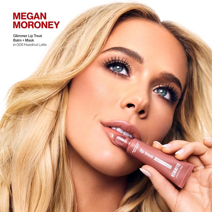 Revlon Glimmer Lip Treat Balm + Mask, Overnight Peptide Lip Treatment, 005 - Image 3