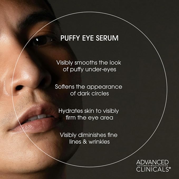 Advanced Clinicals Puffy Eye Under Eye Serum | Visible Anti Aging Brightening - Image 3