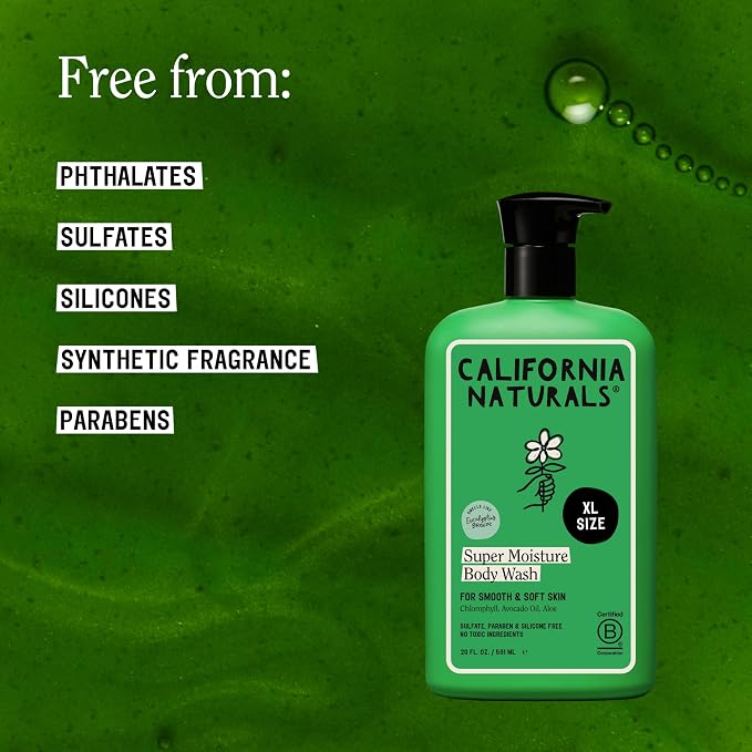 California Naturals Super Moisture Eucalyptus Breeze Body Wash 20oz - Image 3