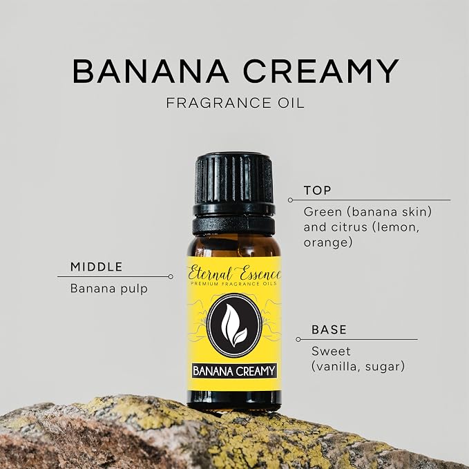 Banana Creamy Premium Grade Fragrance Oil - 10ml - Scented Oil - Image 2