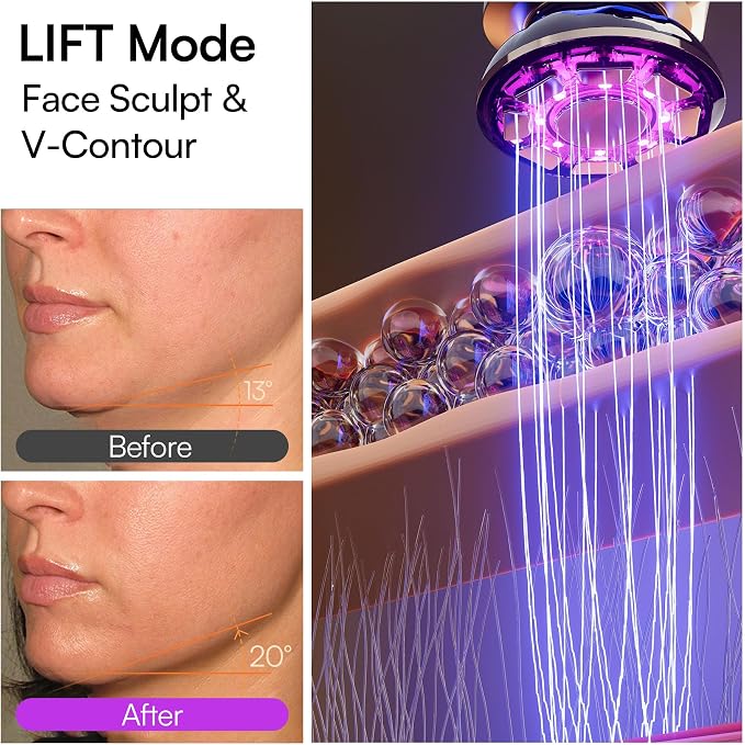 INIA Flare 3-in-1 Microcurrent Facial Device Red Light Therapy - Image 4