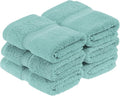SUPERIOR Egyptian Cotton Pile Face Towel/Washcloth Set of 6, Ultra Soft Luxury by SUPERIOR