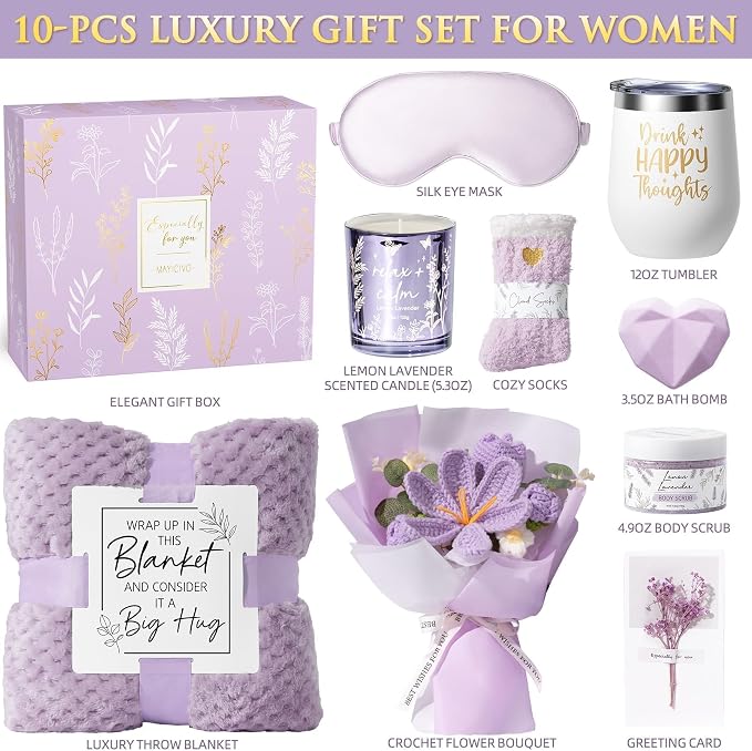 Mothers Day Birthday Gifts for Women Self Care Package Get Well Soon Gift - Image 2