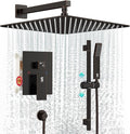 SR SUN RISE 12 Inch Oil Rubbed Bronze Shower Faucet Set, Wall-Mount Adjustable by SRSUNRISE