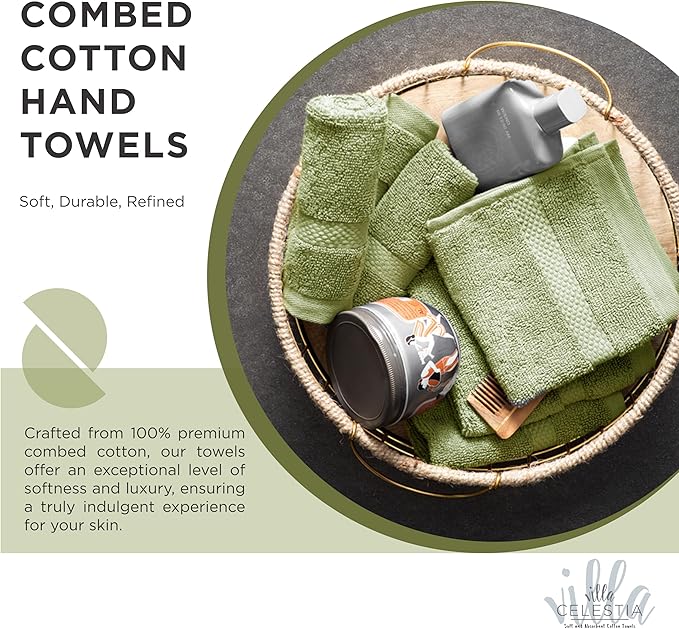 100% Cotton Bath Towel Set of 24-6 Bath Towels, 6 Hand Towels, 12 Wash Cloths - Image 3