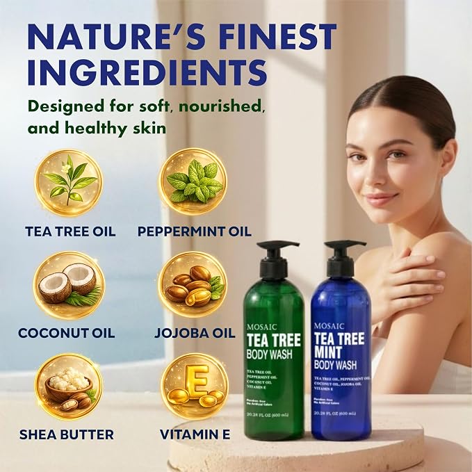 AnatoliaDaphne Tea Tree Body Wash and Shower Gel - Image 2