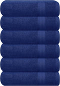 GLAMBURG Ultra Soft 6-Piece Hand Towel Set 16x28-100% Ringspun Cotton by GLAMBURG