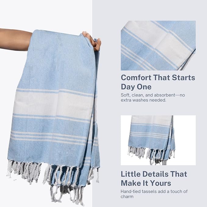 Cotton Turkish Beach Towel - Image 9