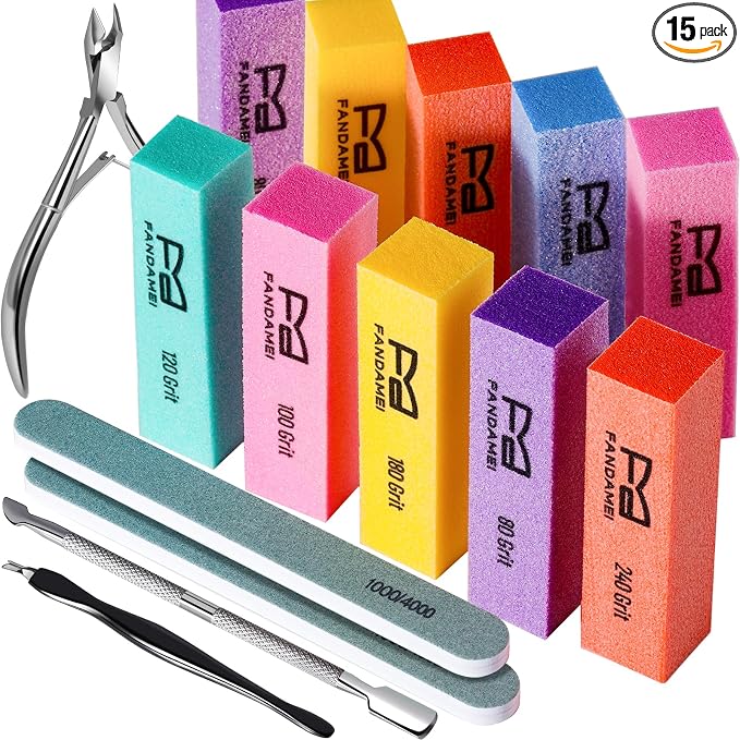 FANDAMEI Nail Buffer Block, Nail Block Buffer, Nail Buffing Block, Buffer Nail by FANDAMEI