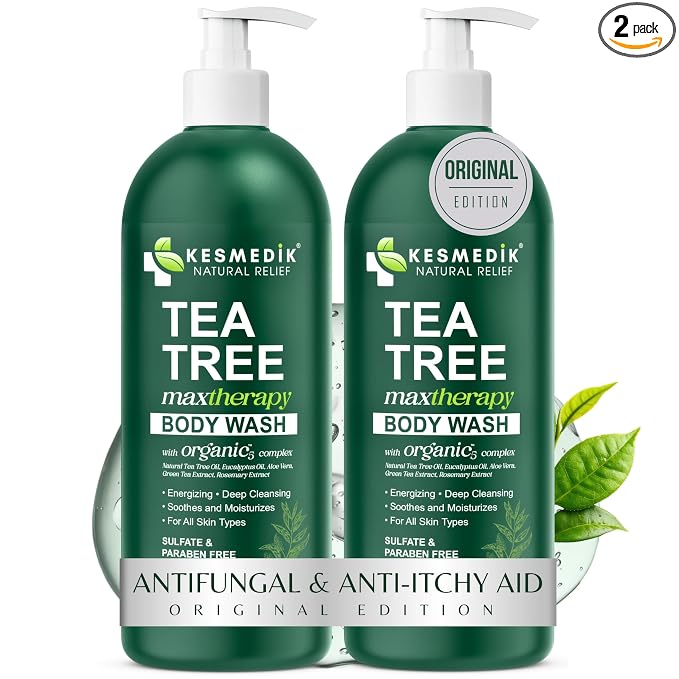 KESMEDIK Tea Tree Body Wash MaxTherapy, Itchy Skin Relief Soap, Soothes Jock by KesmedikNaturalRelief