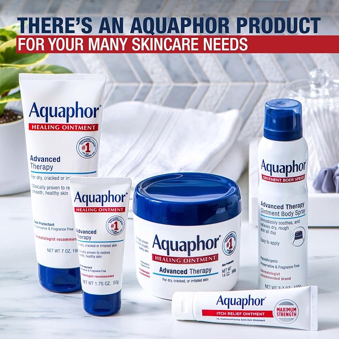 Aquaphor Advanced Therapy Healing Ointment, Hypoallergenic, Fragrance Free Body - Image 13