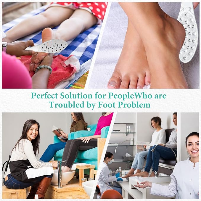 2 Pcs Stainless Steel Foot Scraper Metal Foot File Double Sided File Callus - Image 7