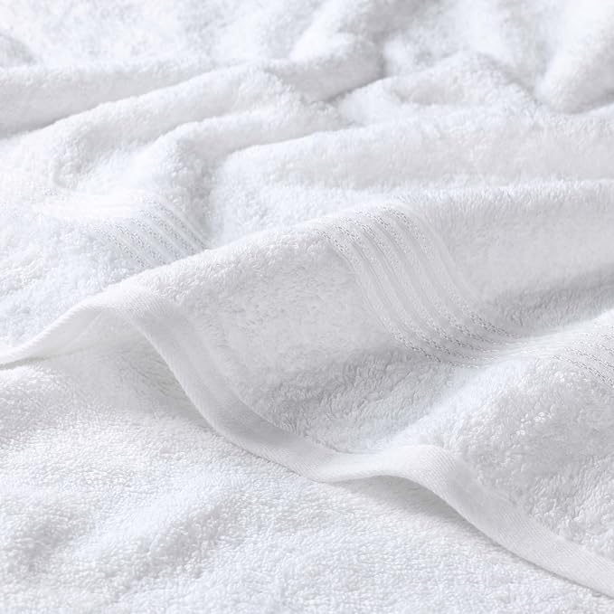Superior Egyptian Cotton 8-Piece Towel Set, Guest Bath Decor Essentials - Image 3