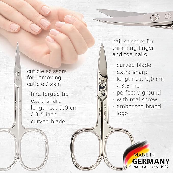 3 Swords Germany – brand quality 8 piece manicure pedicure grooming kit set - Image 2