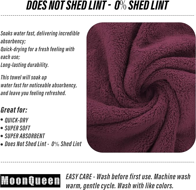 MOONQUEEN 18 Pack Premium Hand Towels - Image 4