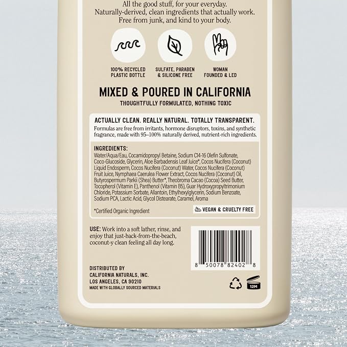 California Naturals Classic Clean Body Wash 2-Pack, Daily Cleansing Body Wash - Image 5