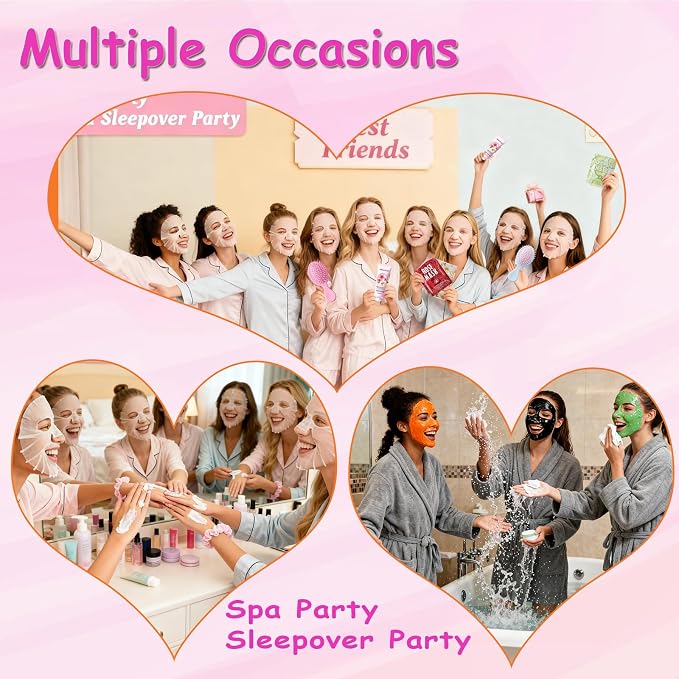 130 PCS Spa Party Supplies for Women, Include Face Masks Skincare, Hand Cream - Image 3