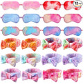 Xuhal 24 Pcs Spa Sleepover Party Favors Supplies Plush Headband and Eye Mask by Xuhal