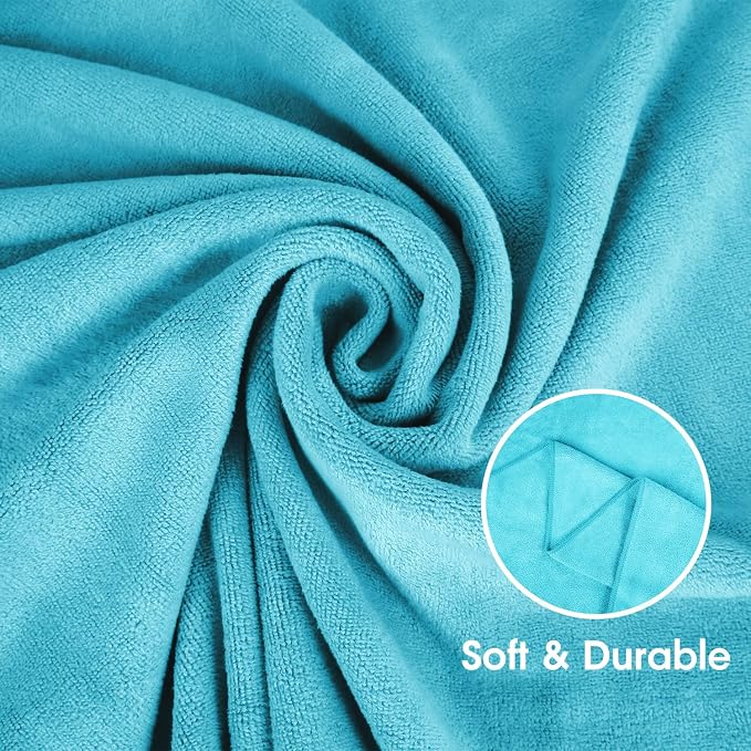 JML Towels, Large Microfiber Bath Towels Set, Super Absorbent, Fast Drying - Image 3