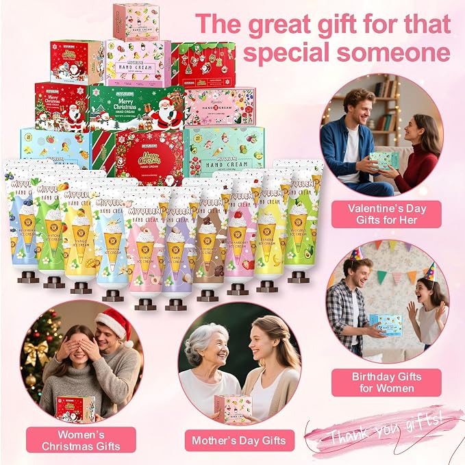 20 Pack Hand Cream Gift Set, Mothers Day Gifts, Moisturizing Hand Lotion - Image 4