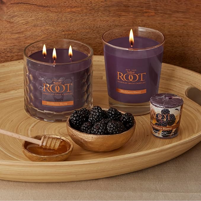 Root Candles Scented Candles Honeycomb Beeswax Blend Premium Handcrafted Candle - Image 3