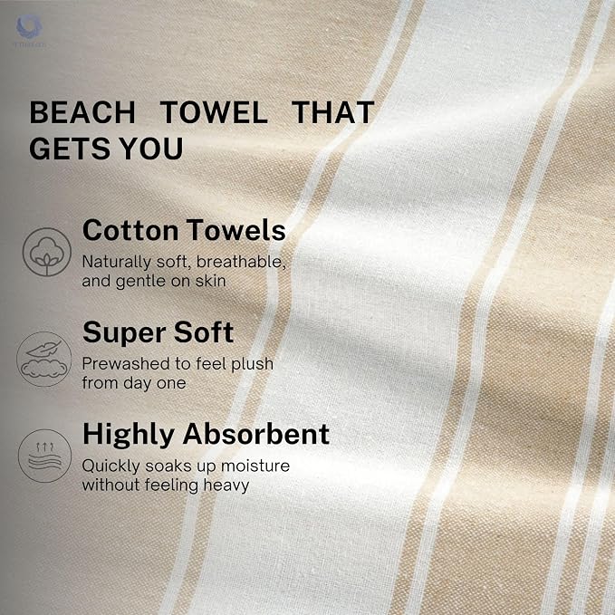 Cotton Turkish Beach Towel - Image 2