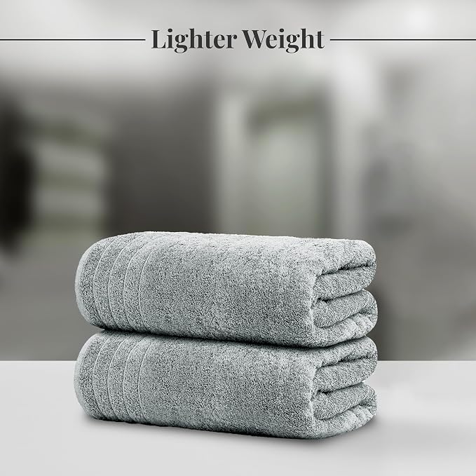 Tens Towels Pack of 8 Towels Set, 2 Extra Large Bath, 2 Hand, 4 Washcloths - Image 2
