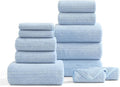 Ultra Soft Bath Towel Set, 12 Piece Family Bathroom Towels Set by BEDDING