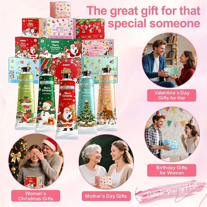 5 Pack Christmas Hand Lotion Gifts Set, Easter Basket Stuffers, Hand Cream - Image 4