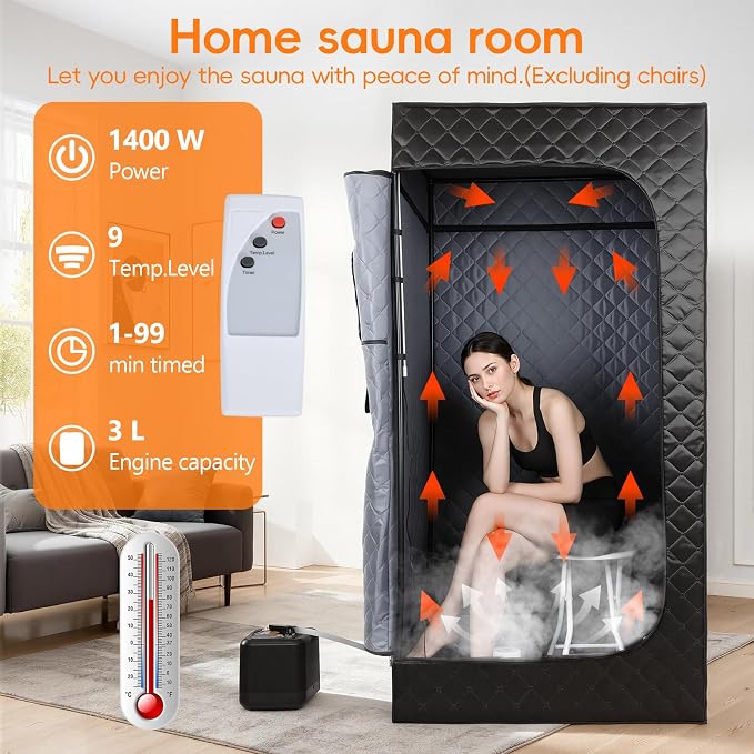Sauna Box Portable Steam Sauna for Home Use, Infrared Sauna Tent - Image 2