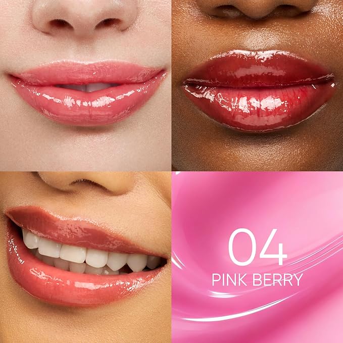 SKINTIFIC Peptide Brightening Lip Serum, Hydrating & Plumping Tinted Lip Gloss - Image 2