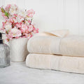 SUPERIOR Egyptian Cotton Pile Bath Sheet Set of 2, Ultra Soft Luxury Towels by SUPERIOR
