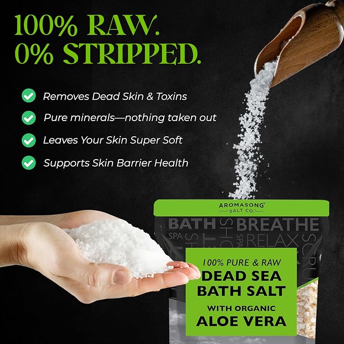 Aromasong 19 lbs RAW Dead Sea Salt - Image 2