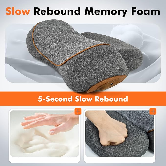 Gifts for Family, 3-in-1 Electric Neck Massager Pillow for Bed - Image 7