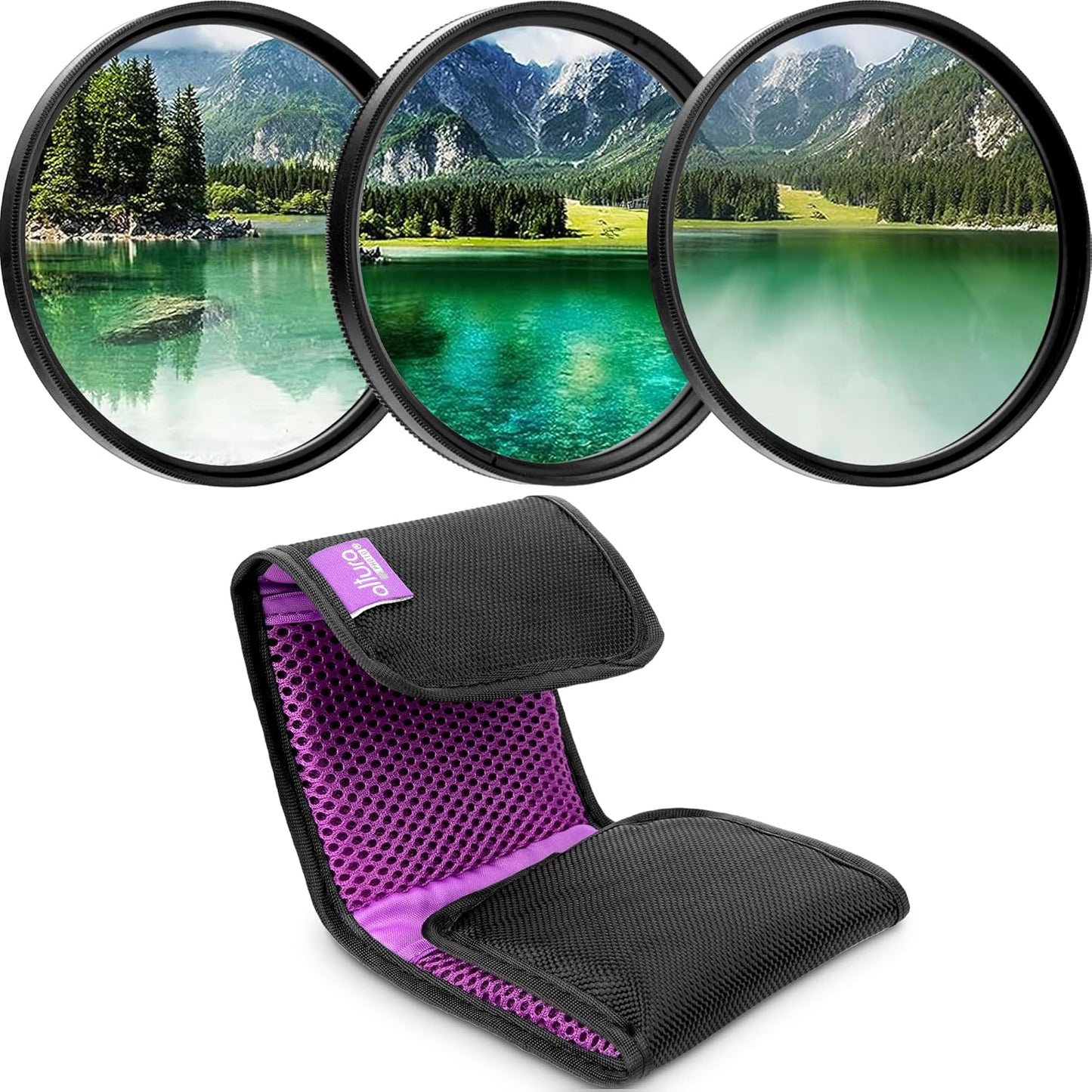Altura Photo 77mm Lens Filter Kit - Multi-Coated UV Protector, CPL Polarizing and ND Neutral Density Filters + Case for Camera Accessories & Lenses