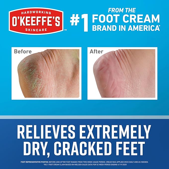O'Keeffe's for Healthy Feet Foot Cream - 7 oz Tube - Guaranteed Relief for - Image 2