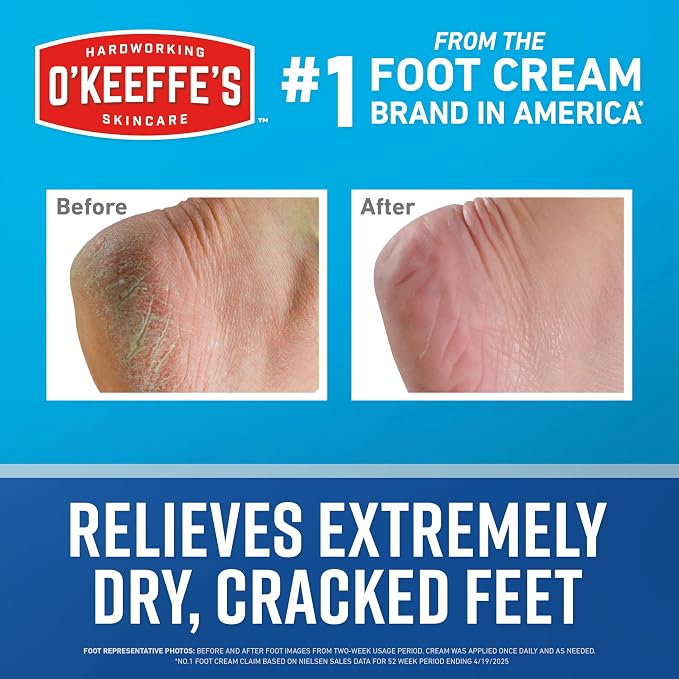O'Keeffe's for Healthy Feet Foot Cream - 7 oz Tube - Guaranteed Relief for - Image 2