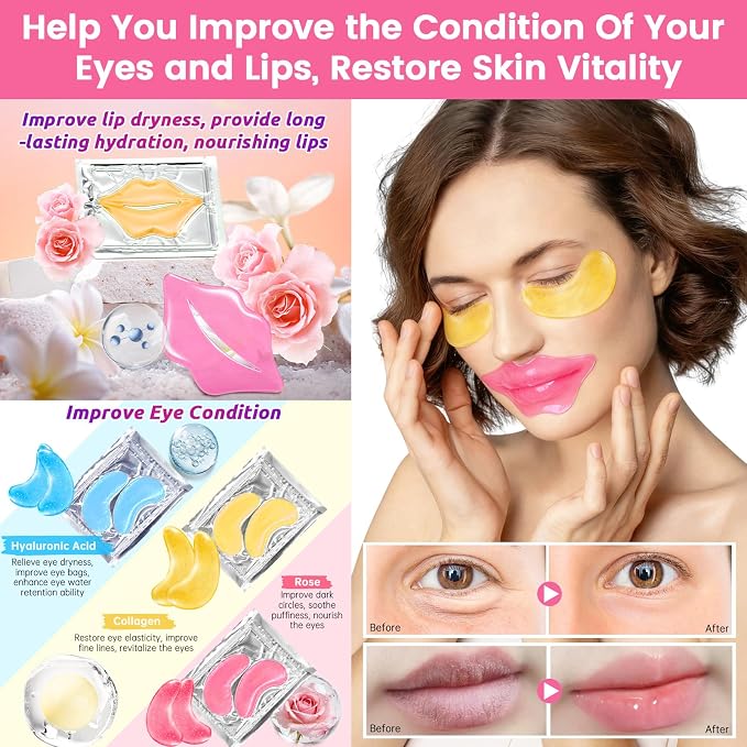 160 PCS Spa Party Supplies For Girls, Kids & Family, Include Face, Lip & Foot - Image 4