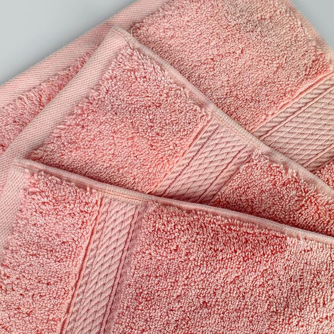 SUPERIOR Egyptian Cotton Pile 3 Piece Towel Set, Includes 1 Bath, 1 Hand - Image 5