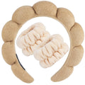 Zkptops Spa Headband for Washing Face Wristband Set Sponge Makeup Skincare by ZKPTOPS