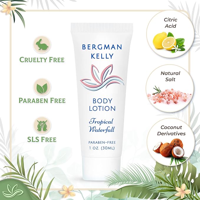 BERGMAN KELLY - Travel Size Lotion - 1 fl oz, 200 PK, Tropical Waterfall - - Image 2